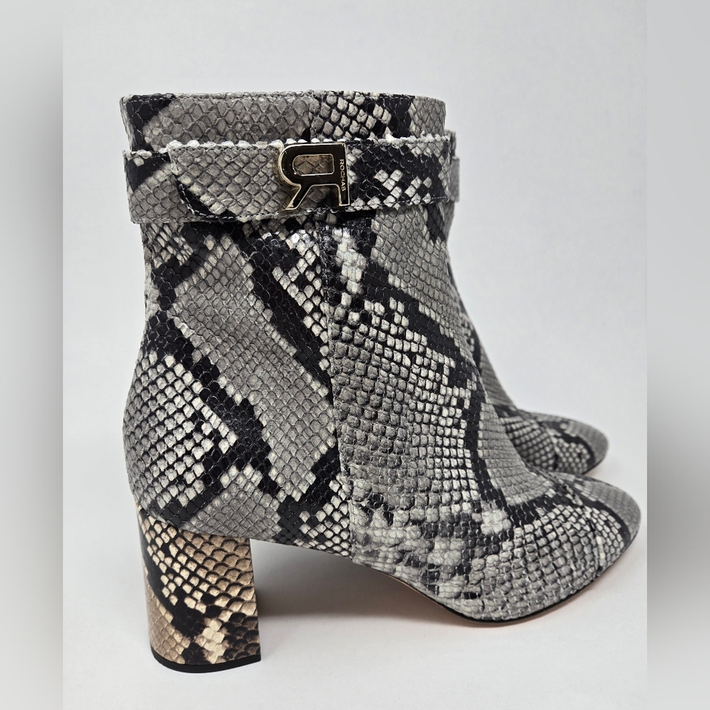 Rochas Python Embossed Boot Size 40 - Picture 10 of 12
